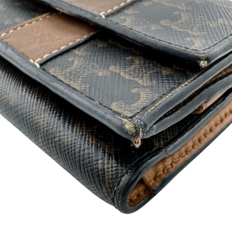 Celine Small Trifold Wallet Trifold Wallet Black Women