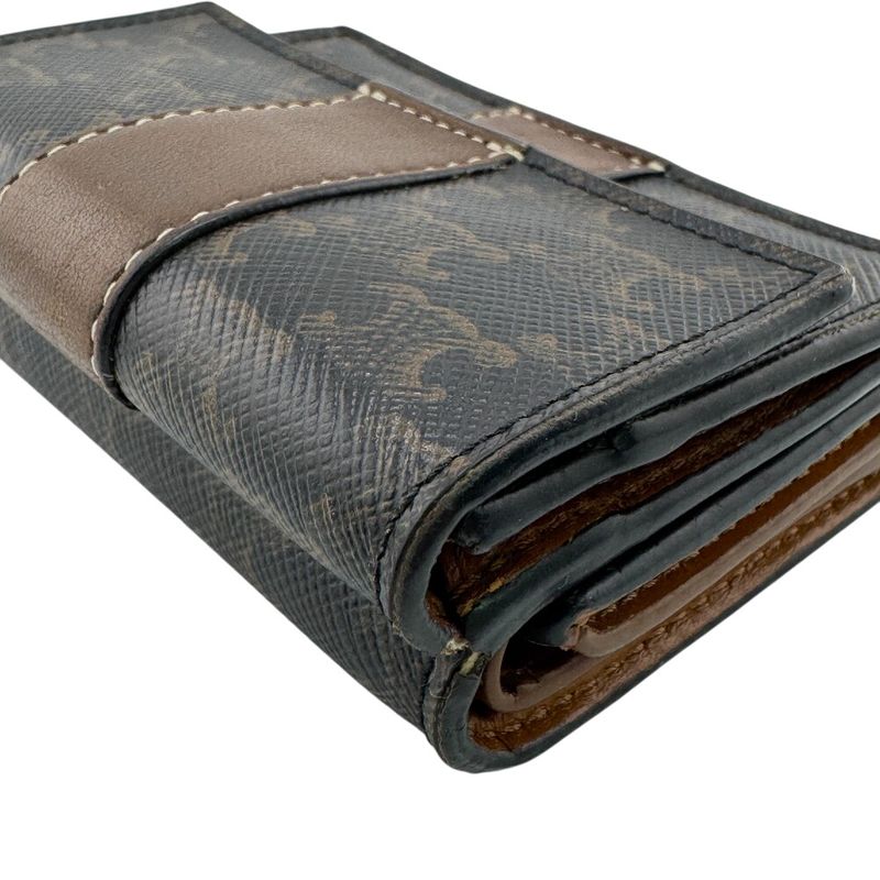 Celine Small Trifold Wallet Trifold Wallet Black Women