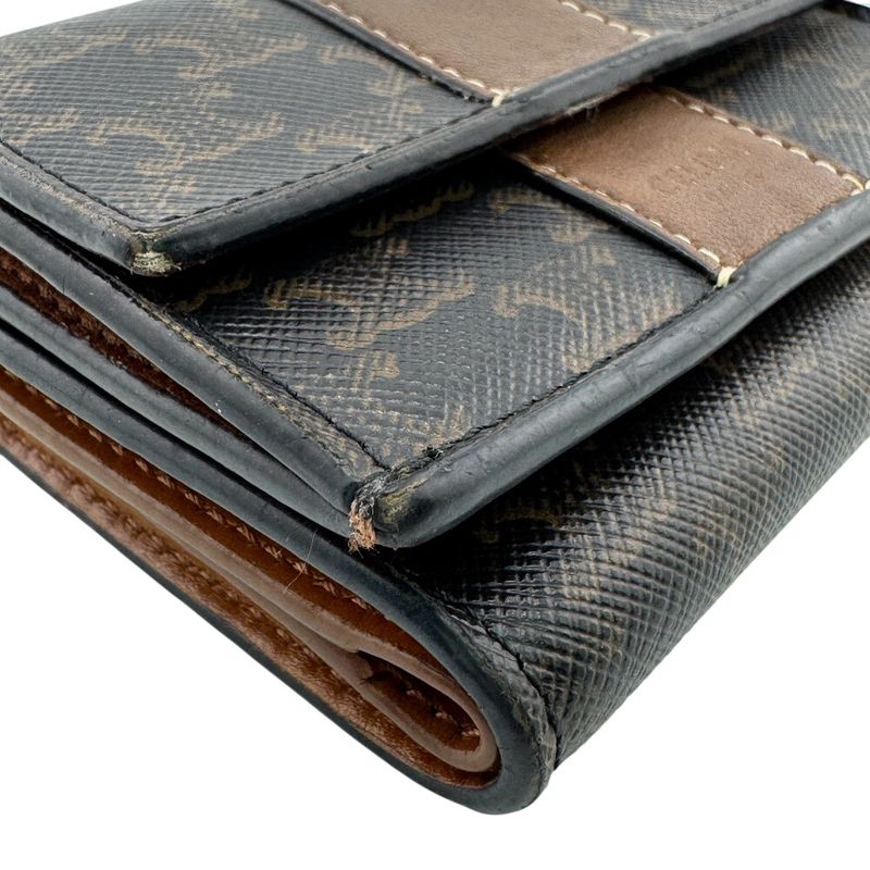 Celine Small Trifold Wallet Trifold Wallet Black Women