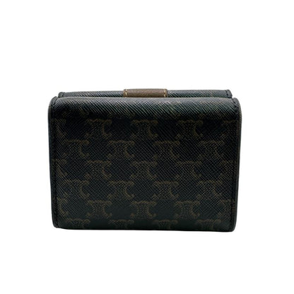 Celine Small Trifold Wallet Trifold Wallet Black Women