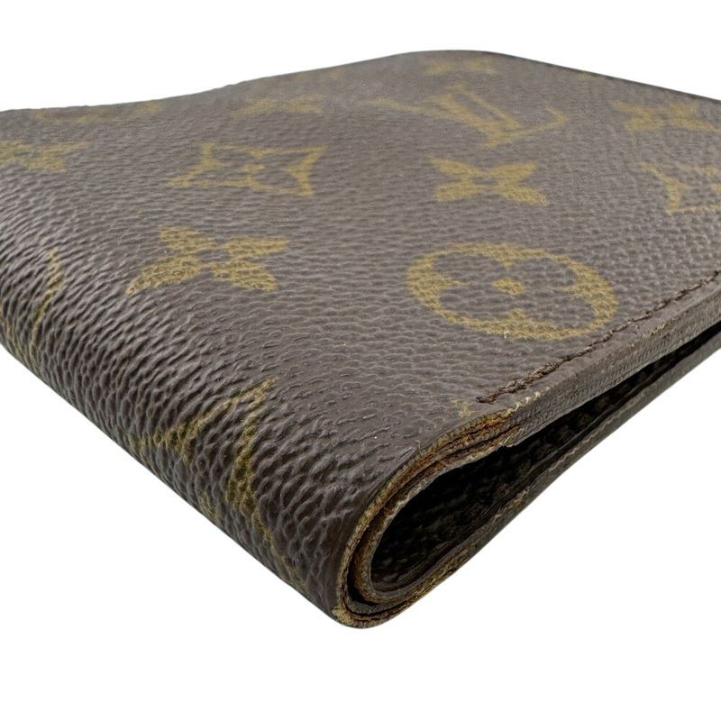 Louis Vuitton Vintage Coin Case Folding Wallet Beige Men's