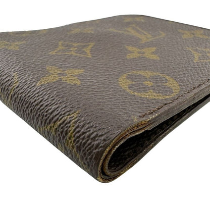 Louis Vuitton Vintage Coin Case Folding Wallet Beige Men's