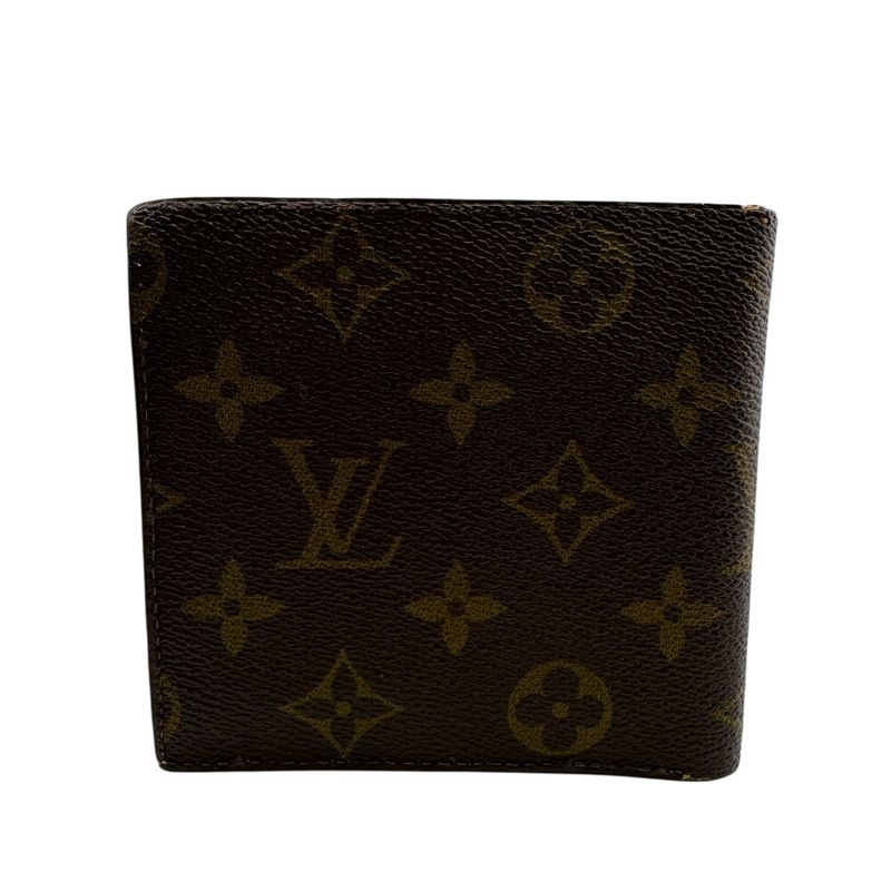 Louis Vuitton Vintage Coin Case Folding Wallet Beige Men's