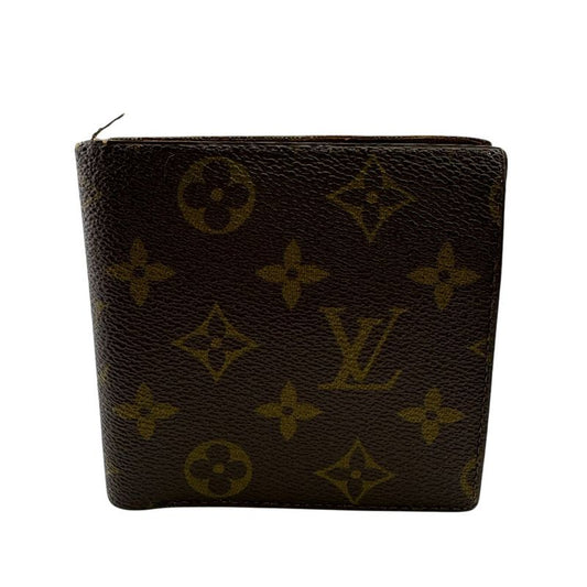 Louis Vuitton Vintage Coin Case Folding Wallet Beige Men's