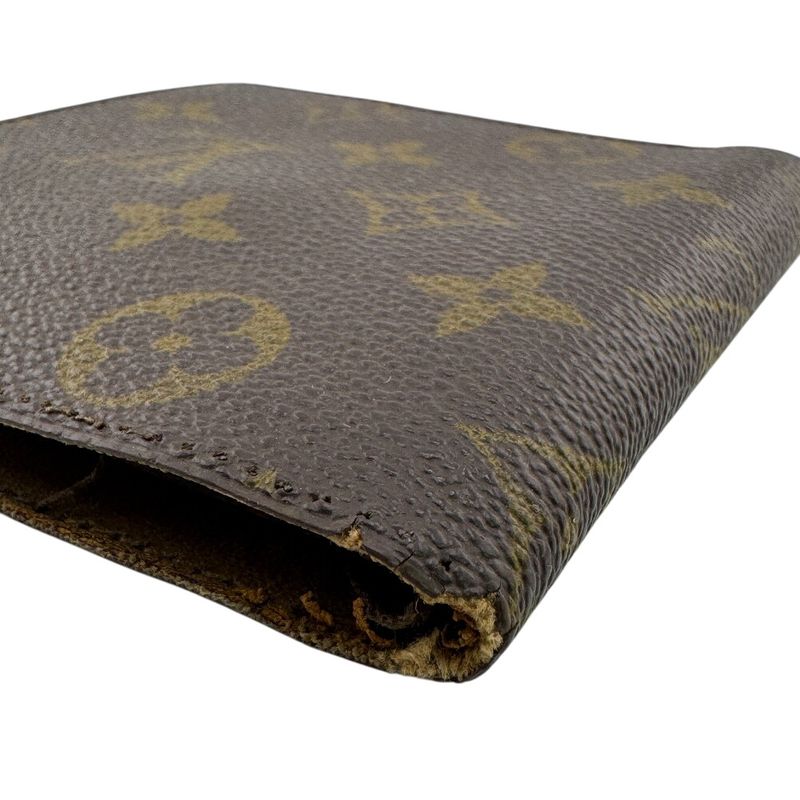 Louis Vuitton Vintage Coin Case Folding Wallet Beige Men's