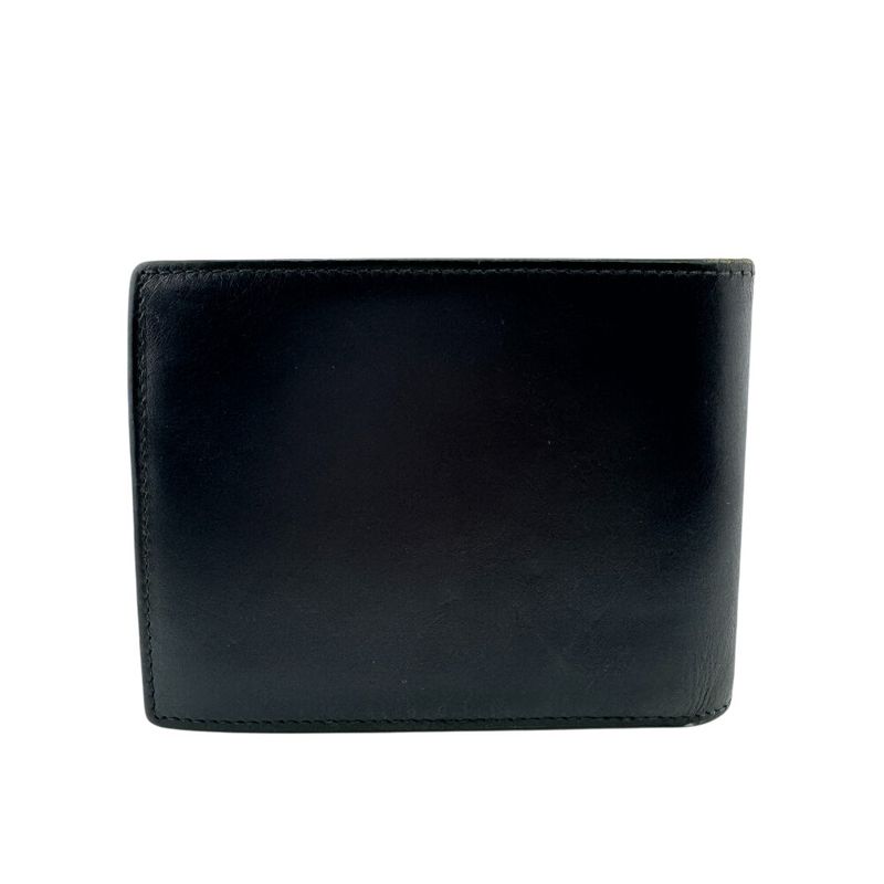 Gucci 1759 G Logo Card Case Folding Wallet Black Men's