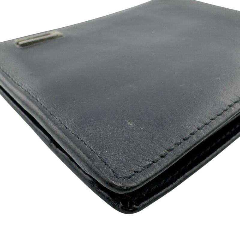 Gucci 1759 G Logo Card Case Folding Wallet Black Men's