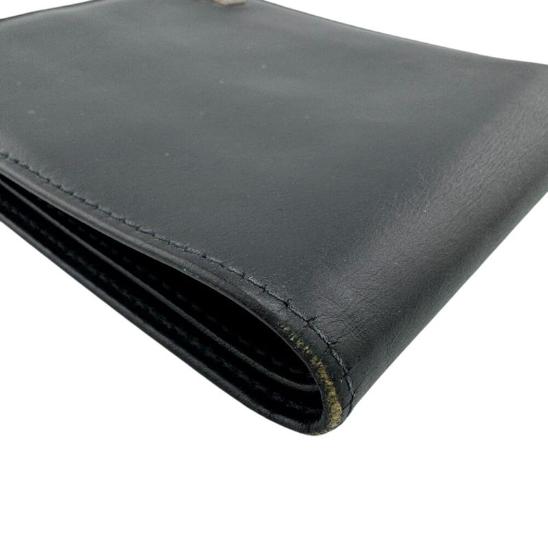 Gucci 1759 G Logo Card Case Folding Wallet Black Men's