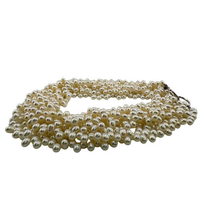Tiffany & Co Faux Pearl Necklace Torsade Necklace White Women