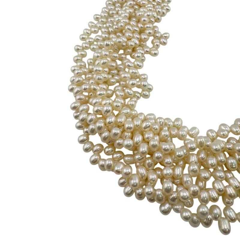 Tiffany & Co Faux Pearl Necklace Torsade Necklace White Women