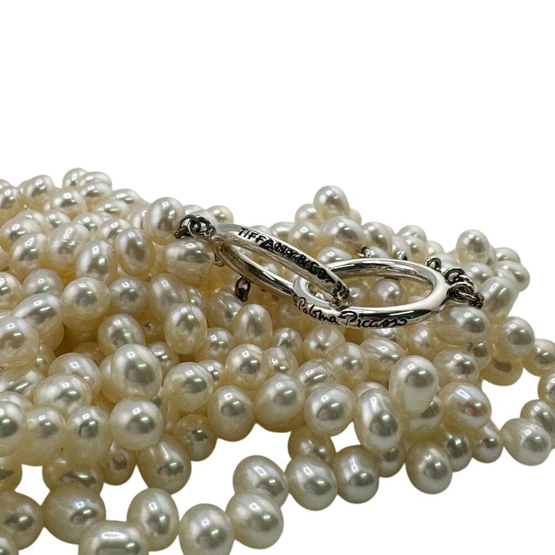 Tiffany & Co Faux Pearl Necklace Torsade Necklace White Women