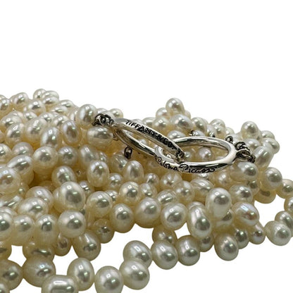 Tiffany & Co Faux Pearl Necklace Torsade Necklace White Women