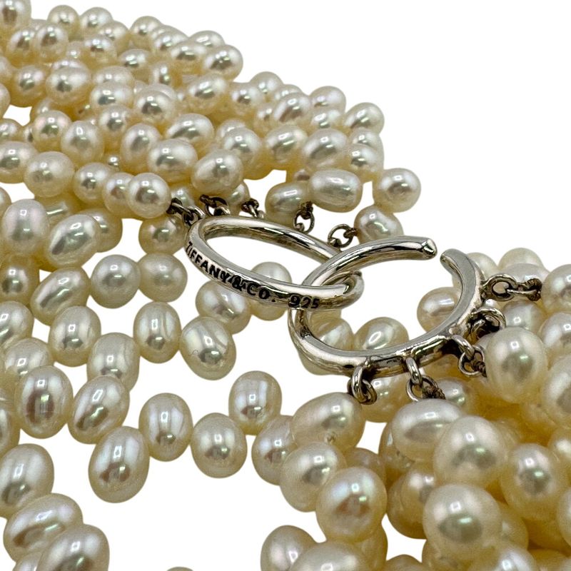 Tiffany & Co Faux Pearl Necklace Torsade Necklace White Women