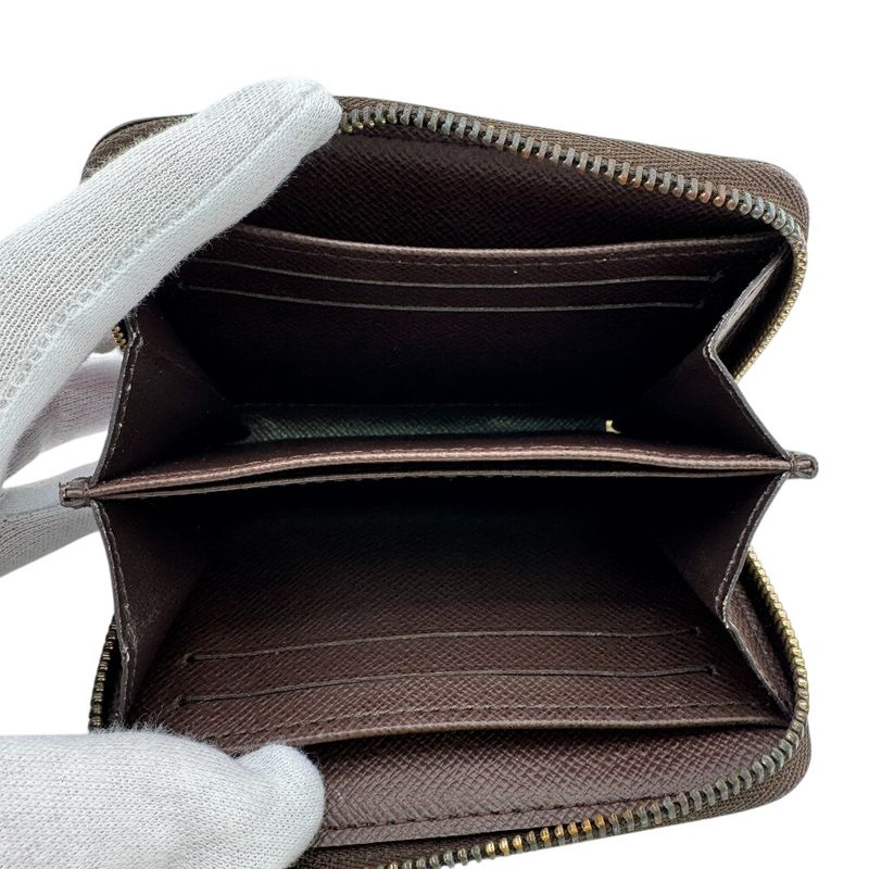 Louis Vuitton N63070 Zippy Coin Purse Coin Case Brown Unisex