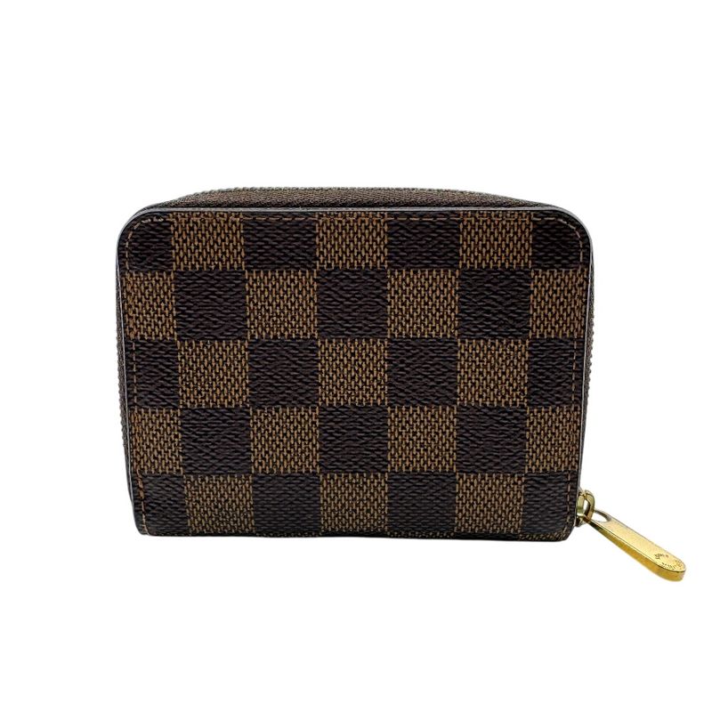 Louis Vuitton N63070 Zippy Coin Purse Coin Case Brown Unisex