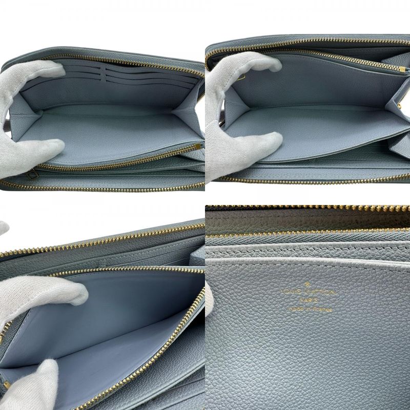 Louis Vuitton M11969 Round Zip Wallet Zippy Wallet Long Blue Unisex