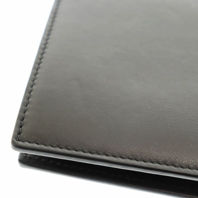 Loewe Bifold COIN Wallet Black Calf Leather Anagram Bifold Coin Wallet Bifold