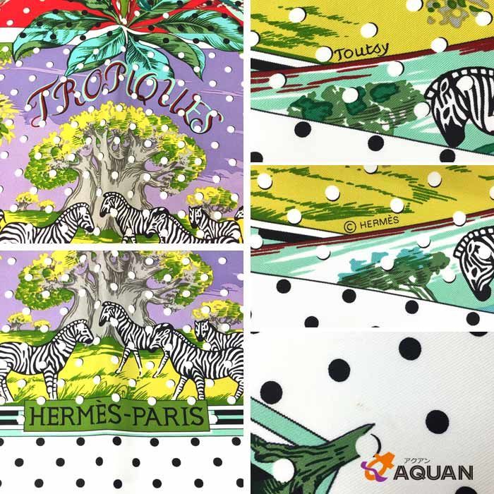 Hermes Carre 140 Shawl Tropiques Tropical Flowers Birds Animal Silk New Old