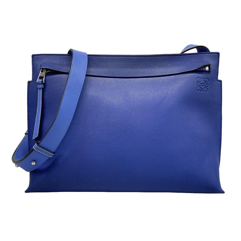 Loewe Shoulder Bag T Messenger Bag Blue×light Blue Leather