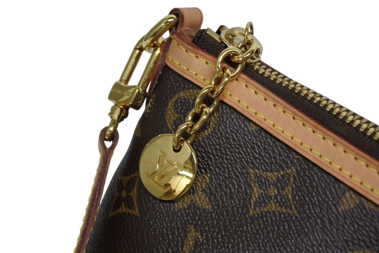 Louis Vuitton Palermo PM Handbag Monogram Leather Gold — view 6
