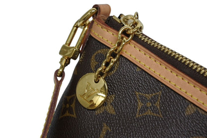 Louis Vuitton Palermo PM Handbag Monogram Leather Gold — view 6