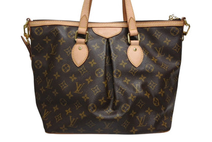Louis Vuitton Palermo PM Handbag Monogram Leather Gold — view 3