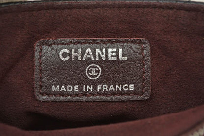 Chanel Pouch Card Case Coin Case Chanel Caviar Skin Black Bordeaux