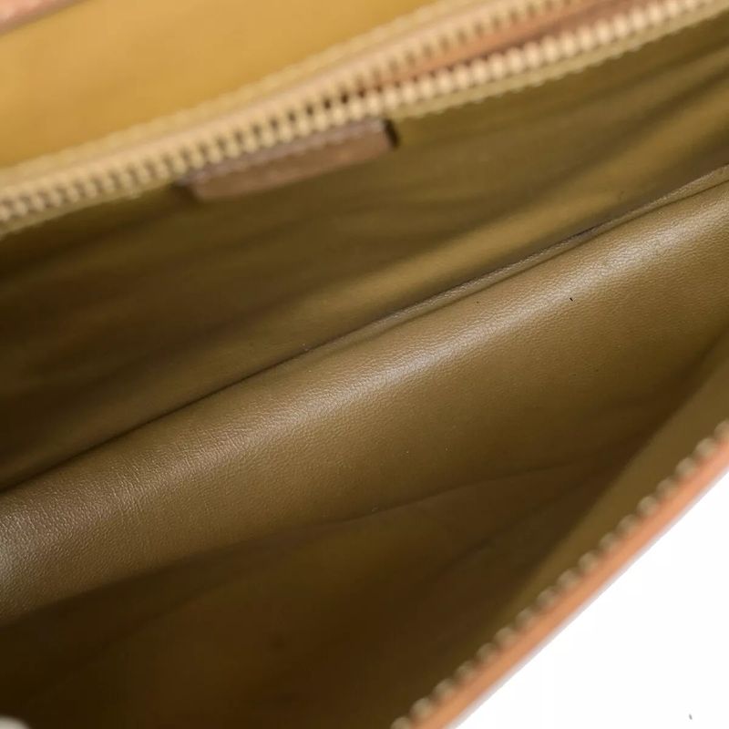 Celine Clutch Bag Macadam Second Bag Brown 07bs049