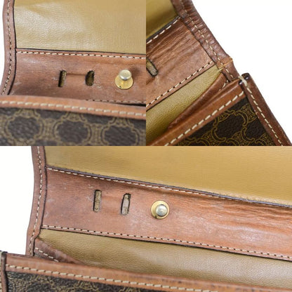 Celine Clutch Bag Macadam Second Bag Brown 07bs049