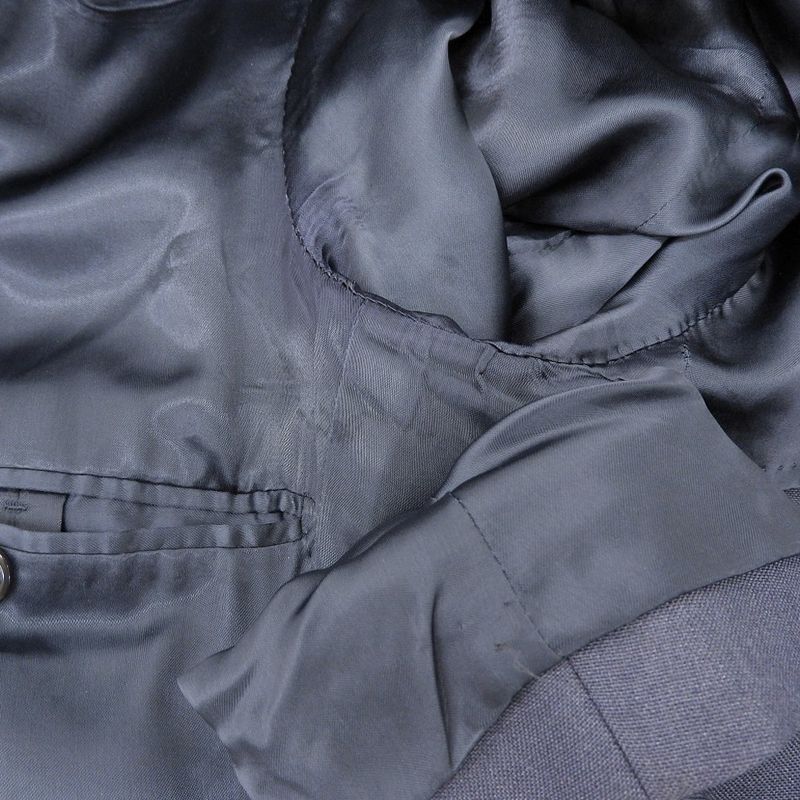 Prada 14AW Collection Chester Coat Men's Gray 46R Uc345f 46R