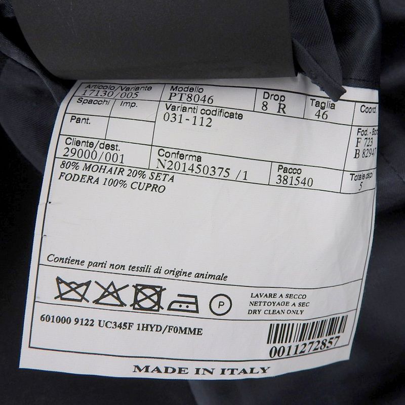 Prada 14AW Collection Chester Coat Men's Gray 46R Uc345f 46R