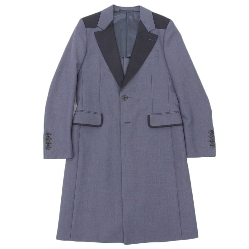 Prada 14AW Collection Chester Coat Men's Gray 46R Uc345f 46R