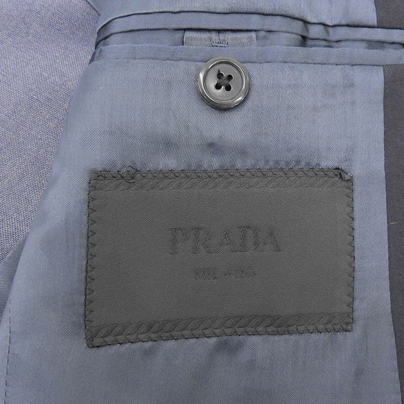 Prada 14AW Collection Chester Coat Men's Gray 46R Uc345f 46R