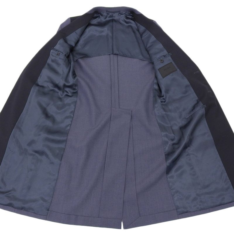 Prada 14AW Collection Chester Coat Men's Gray 46R Uc345f 46R