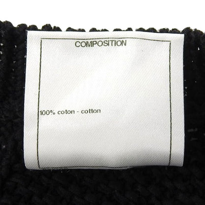 Chanel Knit 4 Pockets Knee Length Dress Women Cotton Black 36 P49313k06205 36