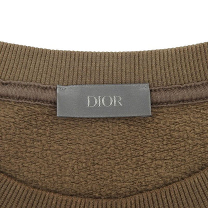 DIOR Cotton Painted Sweatshirt Top Men's Brown L 283j679a0531 22AW L