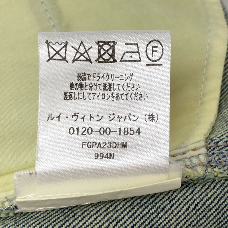 Louis Vuitton  Official Fgpa23dhm Monogram Patch Denim Pants Jeans 36