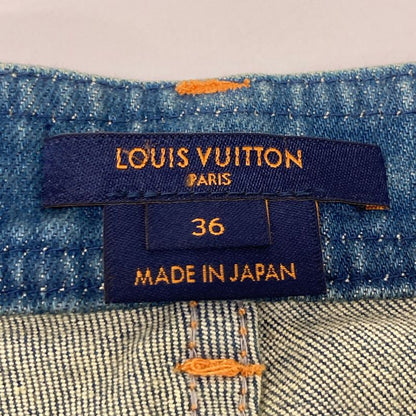 Louis Vuitton  Official Fgpa23dhm Monogram Patch Denim Pants Jeans 36