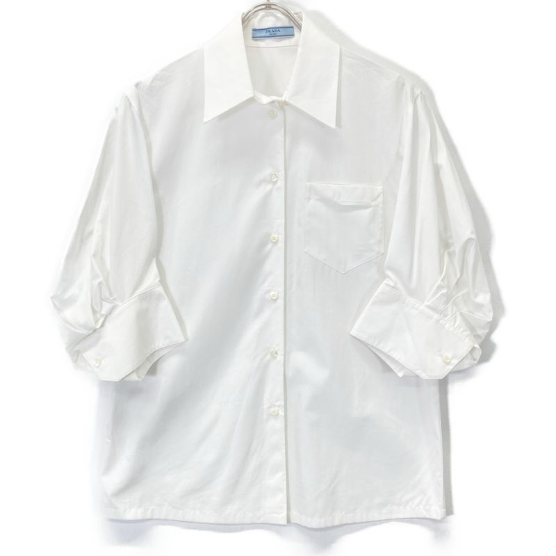 Prada regular In  P432f S212 1UCX Volume Sleeve Blouse36