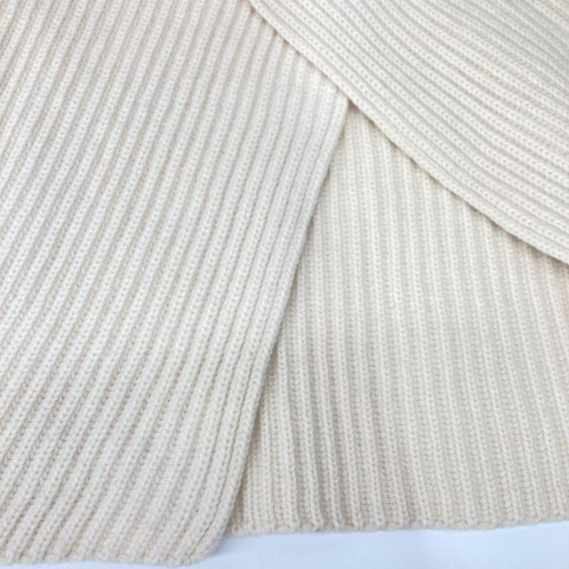 Celine 2 3bx8/6806 Ivory Wool Cashmere Phoebe Period Open Bag Design Knit XS