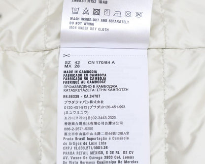 Prada29b831 Collarless Light Down 42