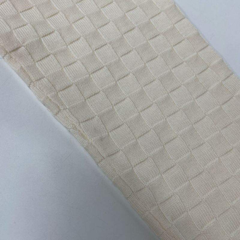 Louis Vuitton Rm212q VOR Hjn41w White Damier Knit Zip-up Cardigan XS