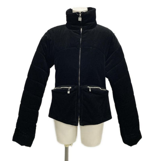 Chanel Down Jacket Size 42 L Women - P21718 Black Long Sleeve / Corduroy /