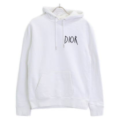 DIOR X Raymond Pettibon 943j600e0531 White Logo Embroidery Sweat Hoodie
