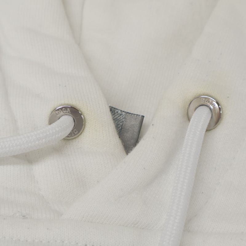 DIOR X Raymond Pettibon 943j600e0531 White Logo Embroidery Sweat Hoodie