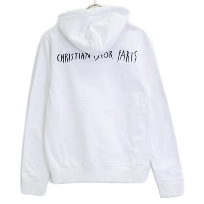 DIOR X Raymond Pettibon 943j600e0531 White Logo Embroidery Sweat Hoodie