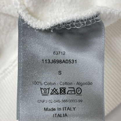 DIOR 113j698a0531 White CD Icon Sweat Pullover Hoodie S