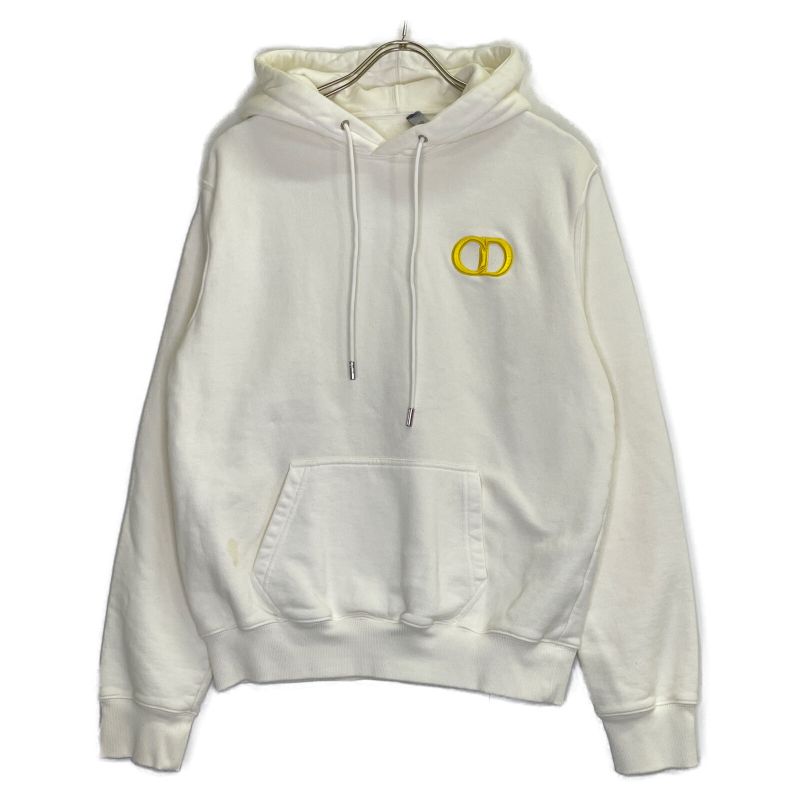 DIOR 113j698a0531 White CD Icon Sweat Pullover Hoodie S
