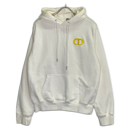DIOR 113j698a0531 White CD Icon Sweat Pullover Hoodie S