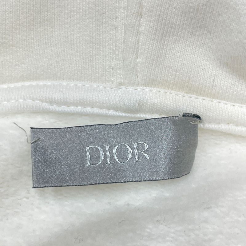 DIOR 113j698a0531 White CD Icon Sweat Pullover Hoodie S